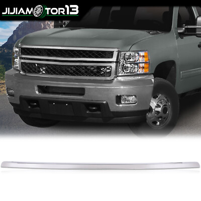 #ad Fit For 2011 2014 Chevy Silverado 2500 3500 HD Chrome Hood Molding Trim Moulding $41.80