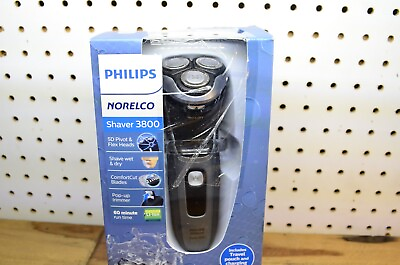 #ad Philips Norelco Shaver 3800 Wet amp; Dry Includes Travel Pouch and Charging Stand $39.99