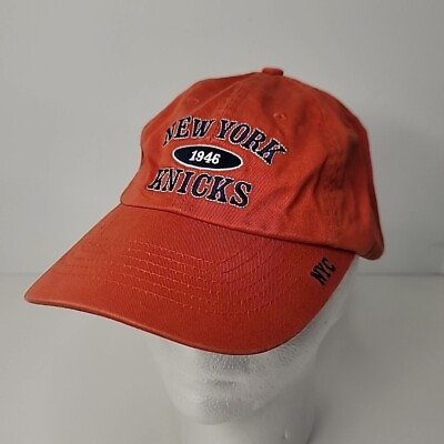 #ad FOOT LOCKER PROMO NYK NEW YORK KNICK ORANGE AND BLUE BASEBALL CAP Vintage DAD $17.95