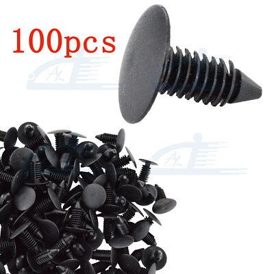 #ad 100pcs Nylon Retainer Clips Christmas Tree Fasteners for 8mm GM 1595864 1605396 $4.99