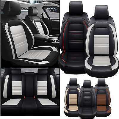 #ad For Hyundai Elantra Tucson Sonata Accent Car Seat Covers 5 Sit Leather Protector $78.80
