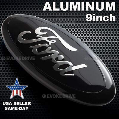 #ad 2004 2016 9 Inch Front Grille Tailgate Ford Emblem Badge Oval Black $16.99