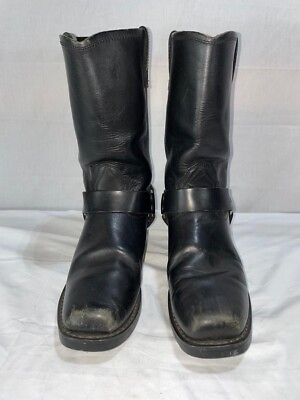 #ad Dingo 10.5M Men#x27;s Black Dean Leather Harness Boots DI19057 $139.99