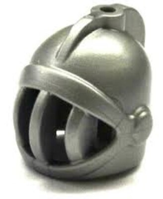 #ad LEGO Minifigure Tournament Headgear Helmet Castle Fixed Face Grille 6125711 AU $3.50