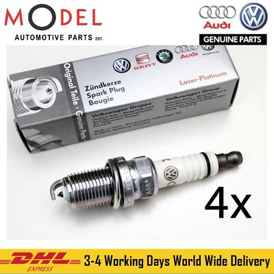 #ad Audi Volkswagen Genuine 4x Spark Plugs 101905600A $93.00