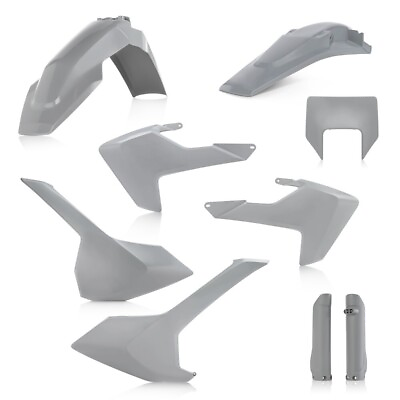 #ad Acerbis Complete Plastic Body Kit Gray for Husqvarna FE 250 350 450 17 19 $149.56