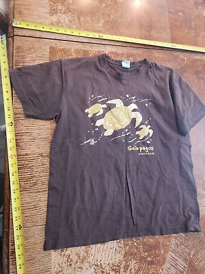 #ad Galapagos Island Nature Graphic Outdoors Animal Brown T Shirt Men#x27;s Medium #S80 $9.69
