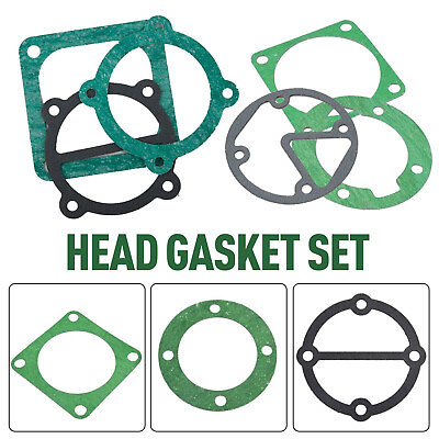 #ad New Head Gasket Set For Air Compressor Replacement Tools Valve Plate Gasketshufc $5.03