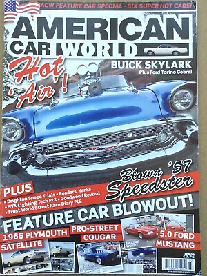 #ad American Car World Magazine February 2009 Blown 57 Bel Air Buick Skylark GBP 7.49