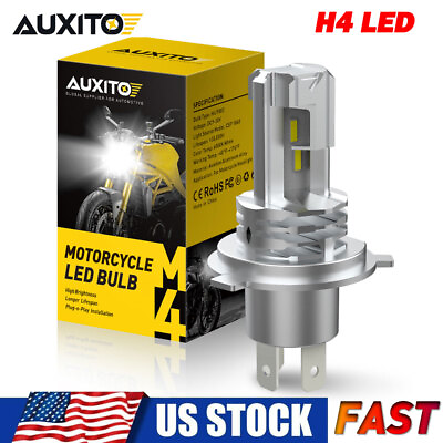#ad AUXITO H4 9003 LED Bulb High Low Beam White Motorcycle Headlight High Power 22W $17.99