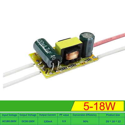 #ad 3W 5W 8W 18W 36W LED Light Driver Supply Transformer Radiating Module BoardB KF AU $4.80