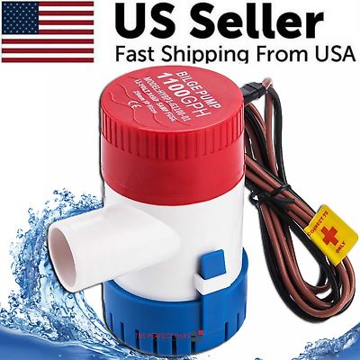#ad 1100GPH 12V Electric Marine Submersible Bilge Sump Water Pump For Boat 3 4quot; Hose $11.39