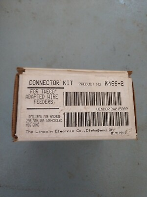 #ad BRAND NEW Lincoln Magnum Connector Kit K466 2 for Tweco Adapted Wire Feeders $19.99
