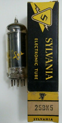 #ad 25BK5 NOS vacuum tube Sylvania beam power 9 watt $3.50