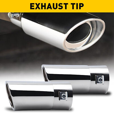 #ad For Nissan Altima Rogue Chrome 2Pc Stainless Steel Exhaust Pipe Tail Muffler Tip $19.99
