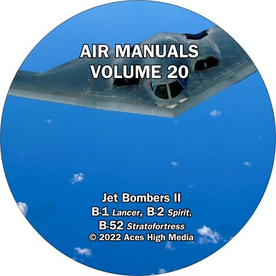 #ad Bombers Flight manuals on CD B 1 Lancer B 2 Spirit B 52 Stratofortress $19.99