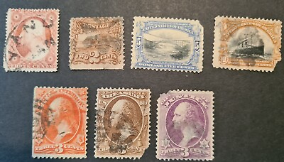 #ad USA classical stamps average Sc 113 to poor all others . 1861 1901. High CV $8.00
