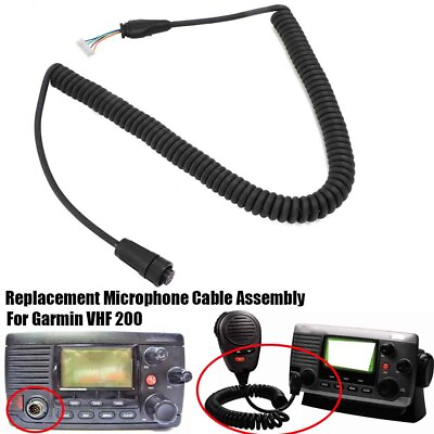 #ad For Garmin VHF 200 Replacement Microphone Mic Cord Cable Coiled NEW Assembly $170.99