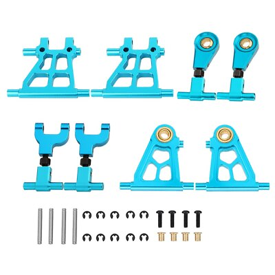 #ad 8pcs Alloy Front Rear Upper Lower Suspension Arms Kit for Tamiya TT02 1 10 RC $27.27
