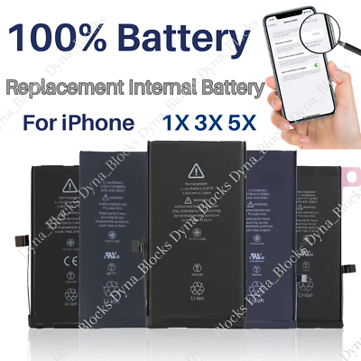 #ad Replacement Battery For iPhone 6 6S 7 Plus 8 X XS Max XR 11 12 13 14 Pro MAX LOT $73.77