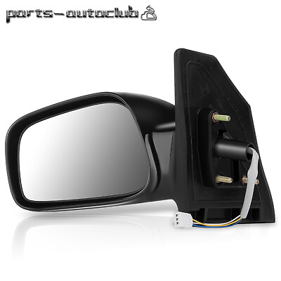 #ad Black Power Driver Side Door Mirror Fits 2003 2008 Toyota Corolla LH Side View $29.73