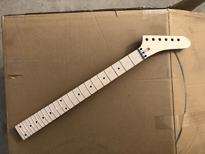 #ad Maple Banana 24fret Maple Guitar Neck 25.5inch Maple Fretboard Dot Inlay #X16 $65.00