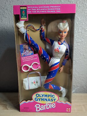 #ad Mattel Atlanta 1996 Olympic Gymnast Barbie Doll 15123 $8.00