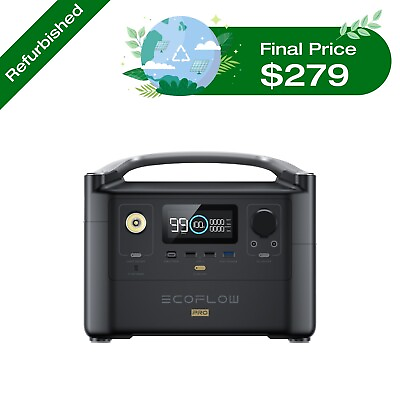 #ad #ad EcoFlow RIVER Pro Portable Power Station 720Wh Generator Certified Refurbished $328.00