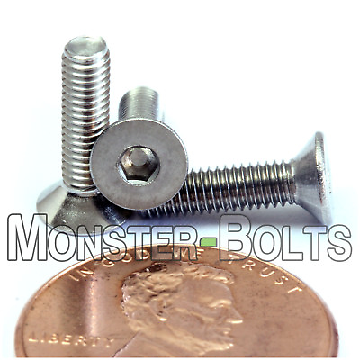 #ad M3 x 12mm Stainless Steel Flat Head Socket Cap Screw Countersunk Metric Coarse $4.69