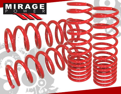 #ad For 03 07 Honda Accord V6 Acura TL Lowering Suspension Coil Lower Spring Set Red $85.99