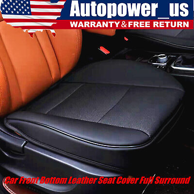 #ad For TOYOTA Driver Bottom Leather Protector Seat Cover Full Surround Black $14.69