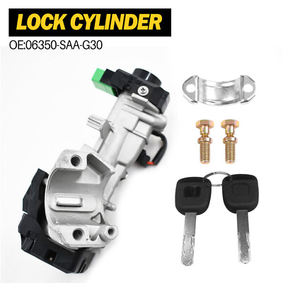 #ad For 2006 2011 Honda Civic Ignition Switch Lock Cylinder w 2 keys 06350 SAA G30 $48.99