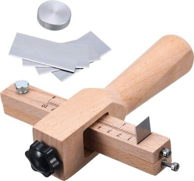 #ad Leather Strap Cutter Tools Strap Belt Cutting Hand Cutting Craft DIY W 5 Blades $20.59