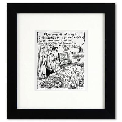 #ad Bizarro quot;Modern Bedtimequot; Original Cartoon Art By Dan Piraro Hand Signed with LOA $1000.00
