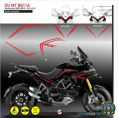 #ad Graphic Adhesives Compatible Motorcycle DUCATI Multistrada 1200 S 2010 2014 U M $88.20