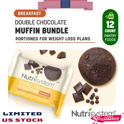 #ad Nutrisystem Double Chocolate Breakfast Muffins Chocolate 7g Protein 12 Count $23.60