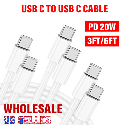 #ad Wholesale PD20W USB C to USB C Cable Fast Charge Cord For iPhone15 Samsung iPad $199.98