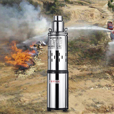 #ad Stainless Steel Shell Solar Power Deep Well Water Submersible Pump 24V 200W USA $57.00
