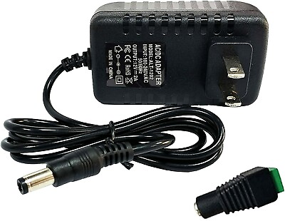 #ad Universal 12V 1.5A AC DC Power Supply 2.1mm Adapter Switch 18W Charger CCTV LED $4.25