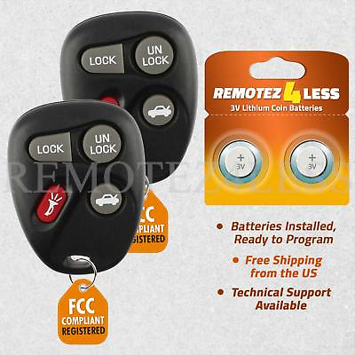 #ad 2X Replacement Keyless Entry Car Remote Key Fob Control Beeper for ABO1502T $19.95