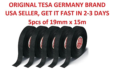 #ad #ad 5 x Tesa Original Isoband 51608 15m X 19mm Adhesive Wiring Loom Cloth Tape NEW $20.99