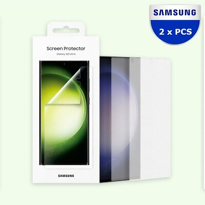 #ad 2 PCS Genuine Samsung Screen Protector Film Skin for Samsung Galaxy S23 Ultra $24.99
