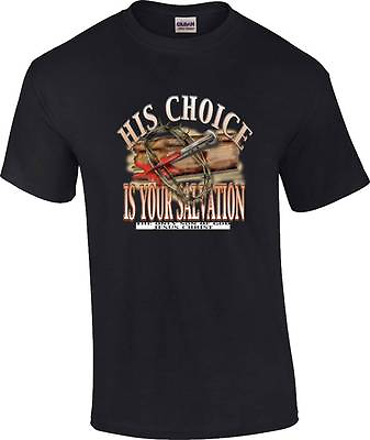 #ad TALL His Choice Is Your Salvation Son of God Jesus Christ Christian T Shirt $24.17