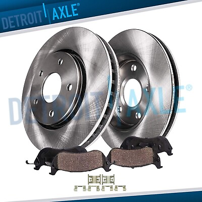 #ad 4WD Front Disc Rotors Ceramic Brake Pads for 1997 2004 Ford F 150 4x4 5 Lug $85.86