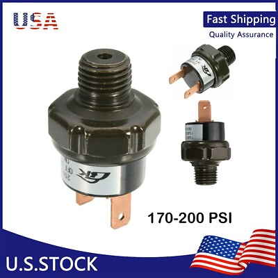 #ad Air Compressor Tank Pressure Switch 170Psi On 200Psi Off Air Ride SuspensionNew $13.99