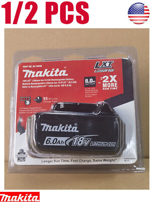 Genuine Makita BL1860B 18V 6.0Ah LXT Li Ion Battery with Indicator $111.45