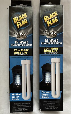 #ad Black Flag Bug Zapper Bulb 15 Watt Universal Insect Killer Replacement BB 15WHT $20.00