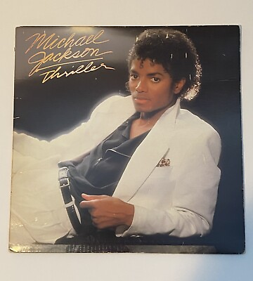 #ad Michael Jackson Thriller Original Release Album W Back Cover Error $49.99