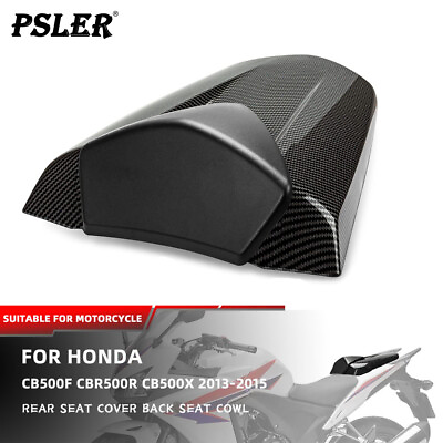 #ad Carbon Rear Seat Cover Cowl Fairing For Honda CB500F CB500X CBR500R 2013 2015 $40.99
