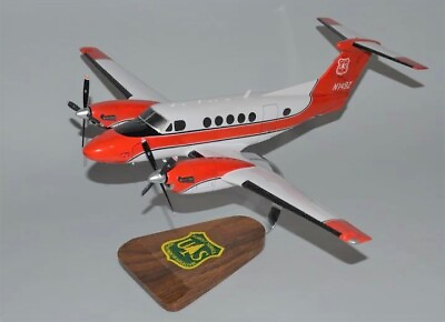 #ad US Forest Service Beechcraft B200 King Air Desk Display Model 1 32 SC Airplane $441.50